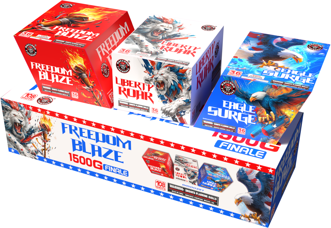 FREEDOM BLAZE Finale Set | Pyro Dudes Fireworks, L.L.C.
